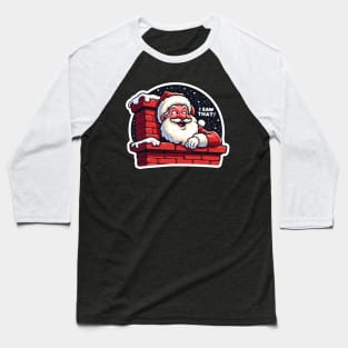 I SAW THAT meme Santa Claus Chimney Baseball T-Shirt